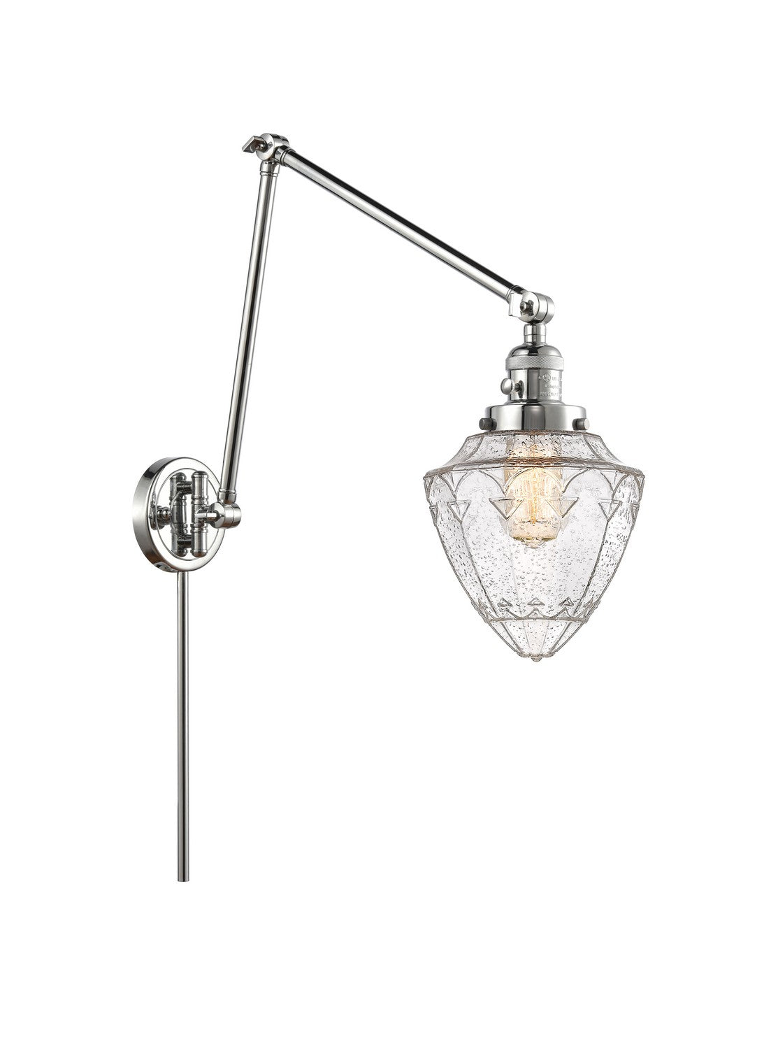 Innovations - 238-PC-G664-7 - One Light Swing Arm Lamp - Franklin Restoration - Polished Chrome