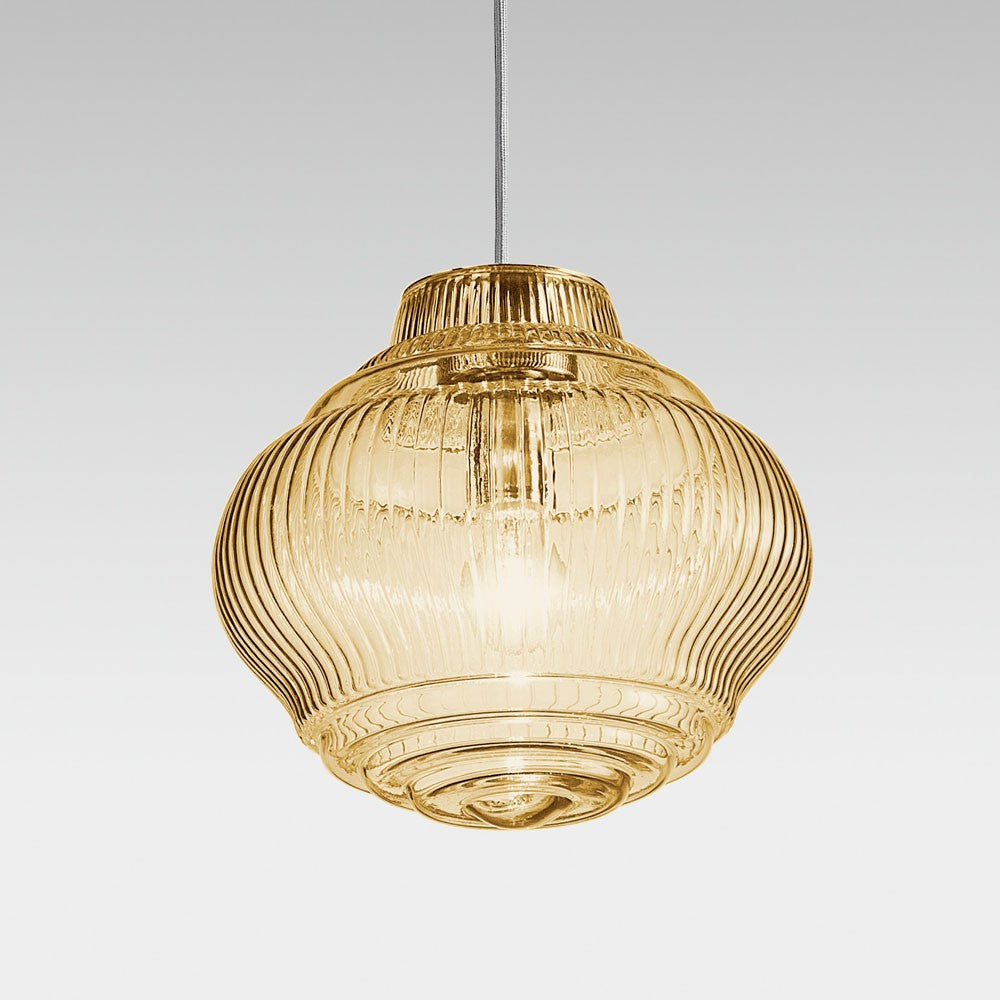 Zafferano - ZA-LBN0104 - One Light Pendant - Bonnie & Clyde - Amber