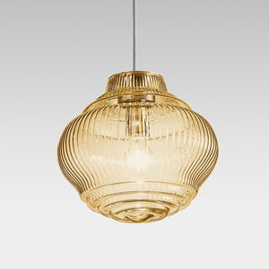 Zafferano - ZA-LBN0104 - One Light Pendant - Bonnie & Clyde - Amber