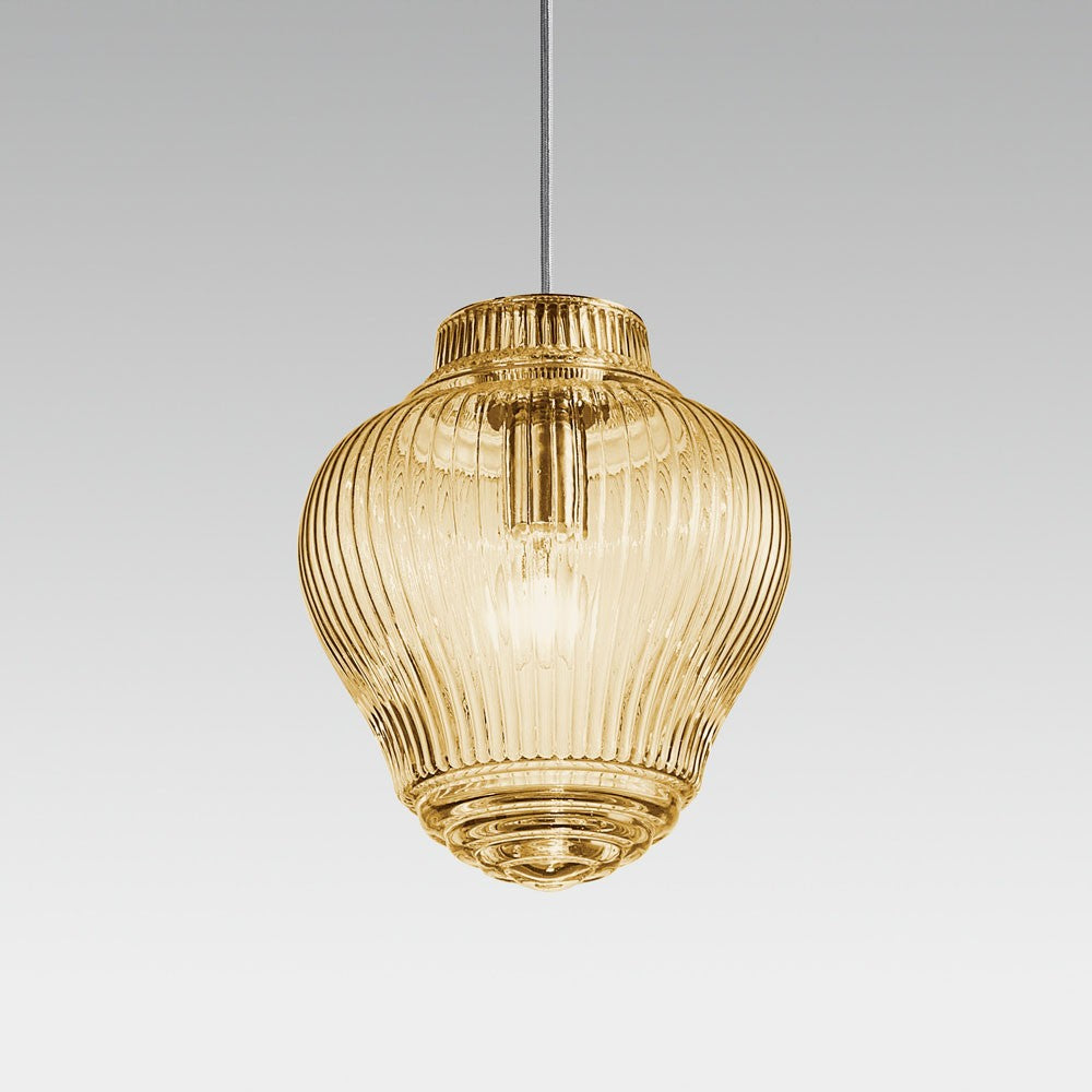 Zafferano - ZA-LCL0104 - One Light Pendant - Bonnie & Clyde - Amber