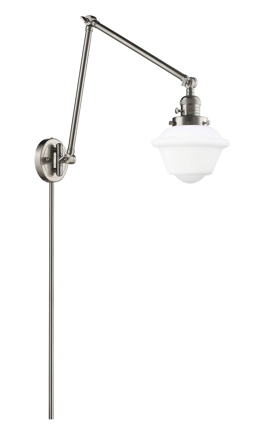 Innovations - 238-SN-G531-LED - LED Swing Arm Lamp - Franklin Restoration - Brushed Satin Nickel