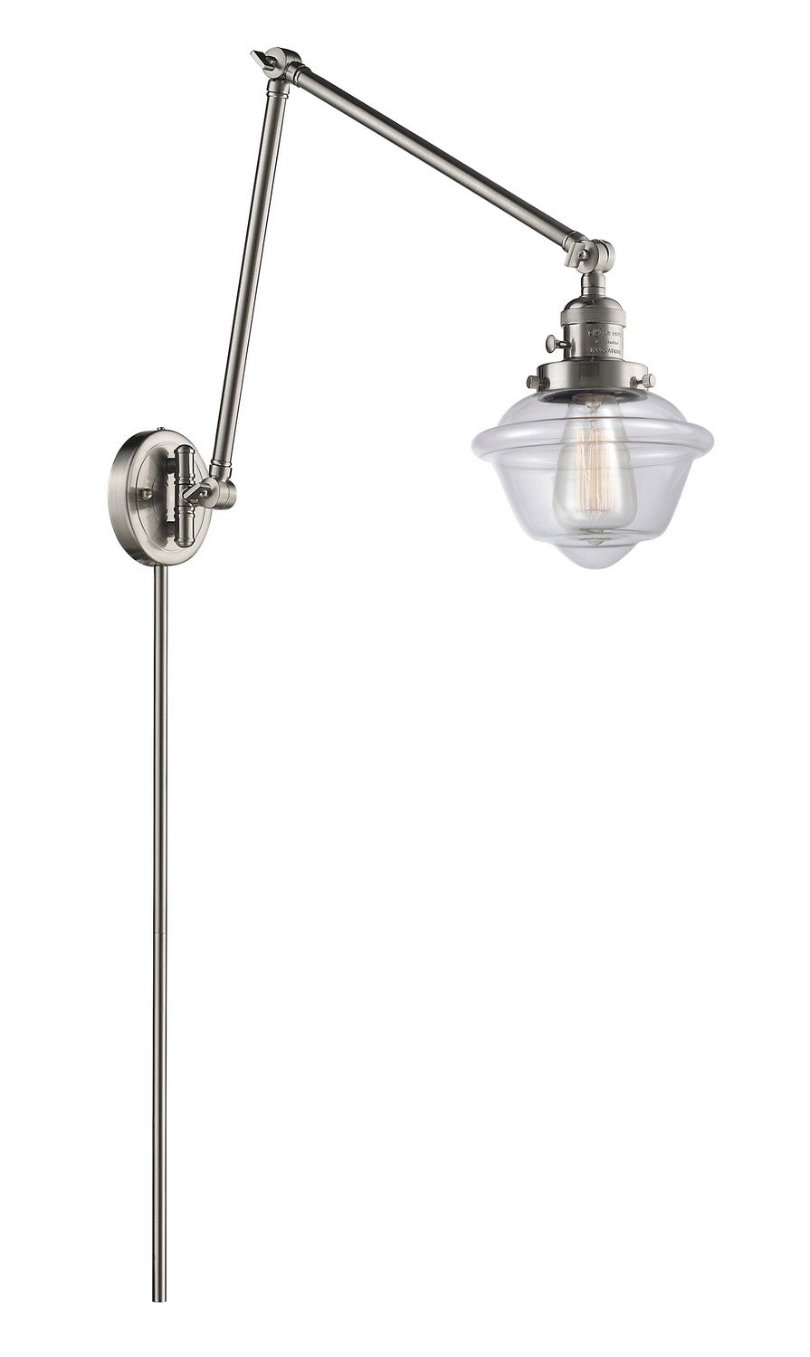 Innovations - 238-SN-G532-LED - LED Swing Arm Lamp - Franklin Restoration - Brushed Satin Nickel