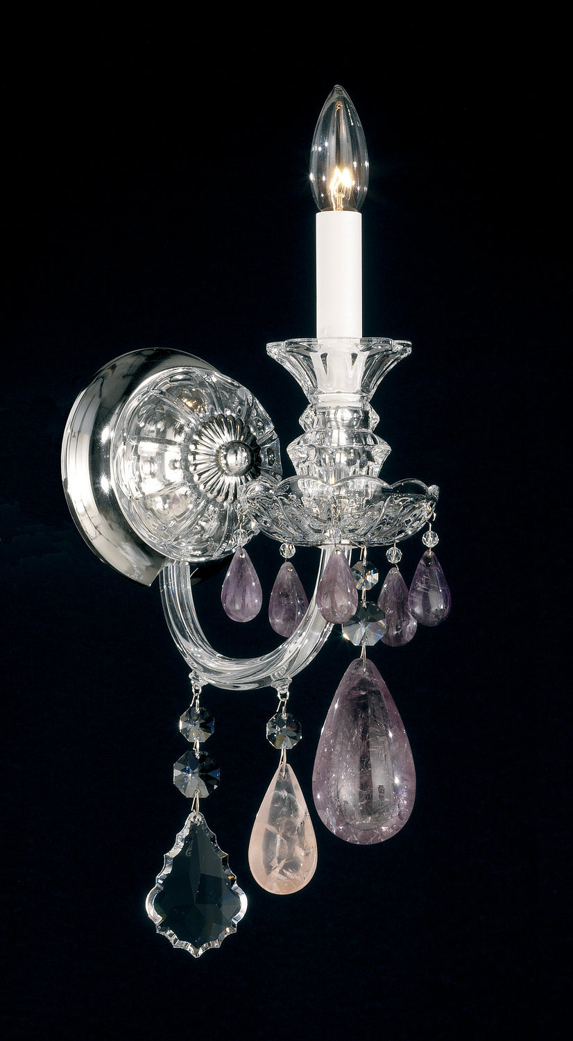 Schonbek - 5501CL - One Light Wall Sconce - Hamilton Rock Crystal - Polished Silver
