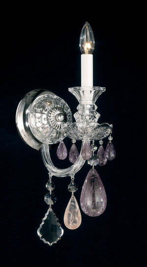 Schonbek - 5501CL - One Light Wall Sconce - Hamilton Rock Crystal - Polished Silver