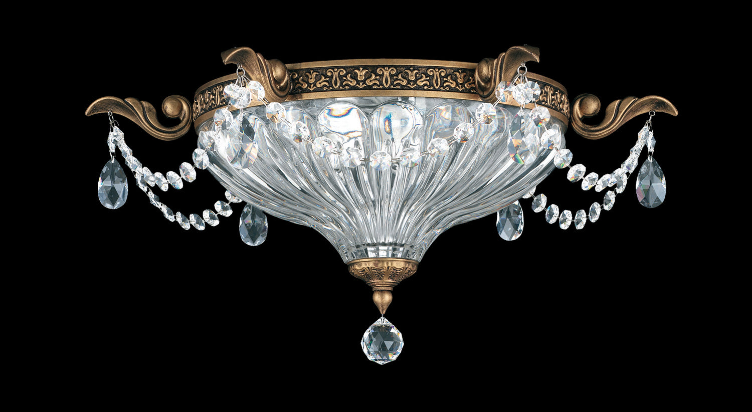 Schonbek - 5633-23R - Two Light Flush Mount - Milano - Etruscan Gold