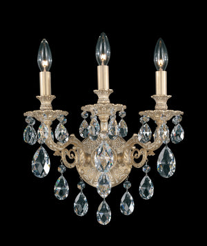 Schonbek - 5643-76H - Three Light Wall Sconce - Milano - Heirloom Bronze