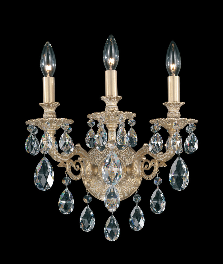 Schonbek - 5643-76R - Three Light Wall Sconce - Milano - Heirloom Bronze