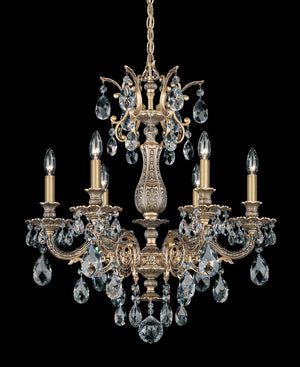 Schonbek - 5676-26R - Six Light Chandelier - Milano - French Gold