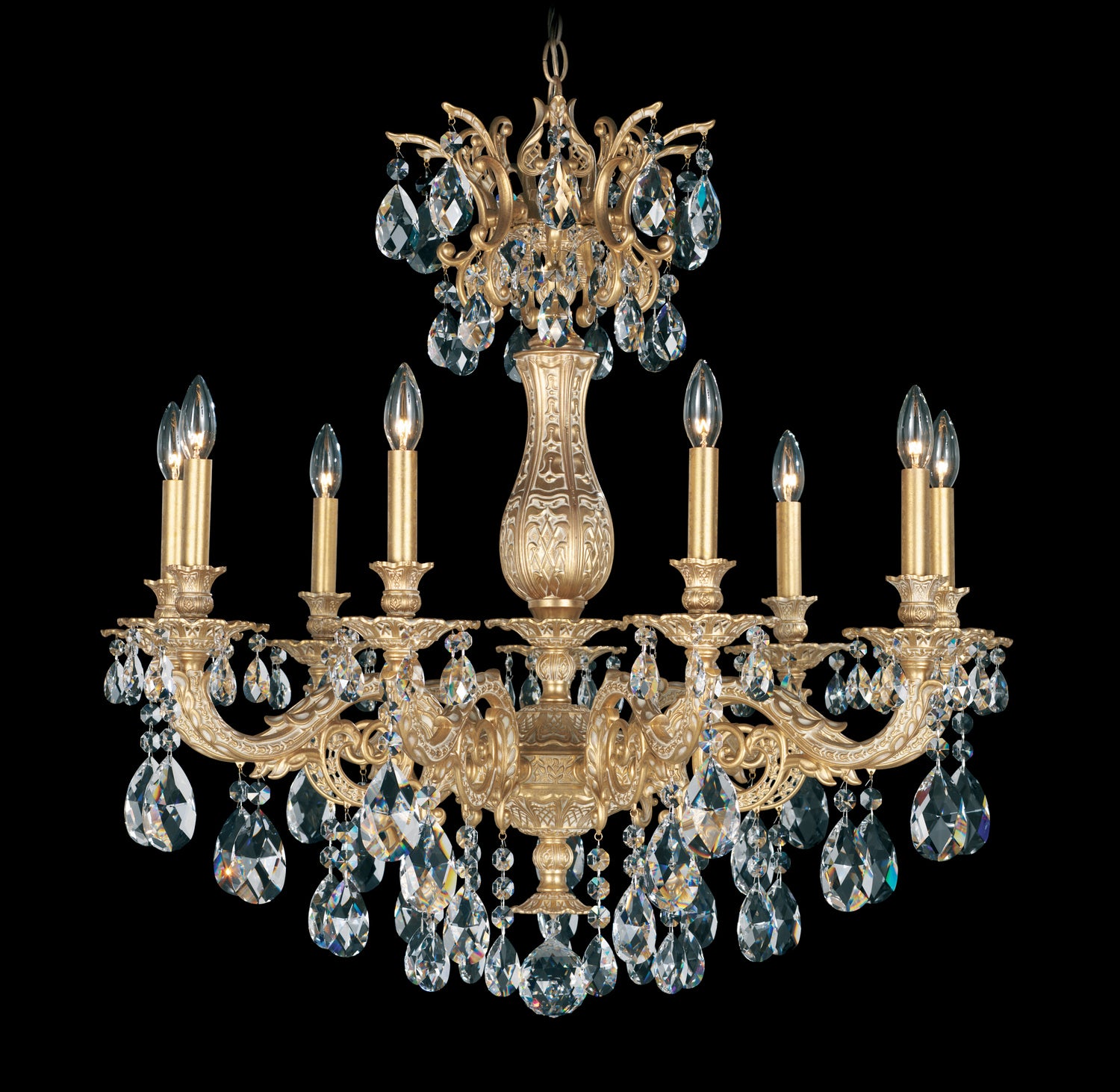 Schonbek - 5679-27S - Nine Light Chandelier - Milano - Parchment Gold