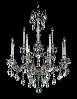 Schonbek - 5683-76R - 12 Light Chandelier - Milano - Heirloom Bronze