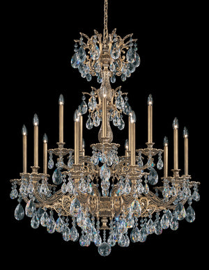 Schonbek - 5686-23R - 15 Light Chandelier - Milano - Etruscan Gold