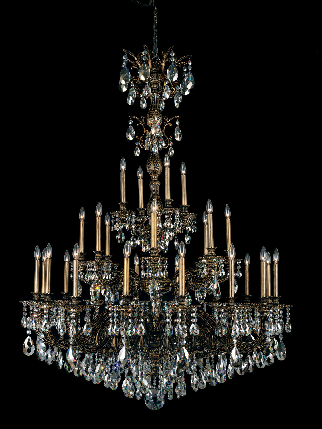 Schonbek - 5688-76H - 28 Light Chandelier - Milano - Heirloom Bronze