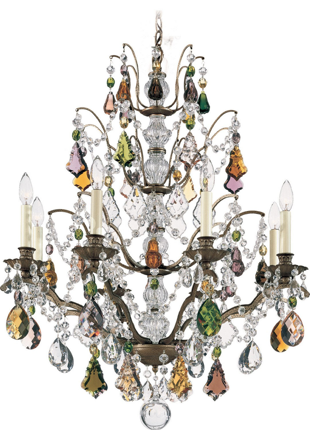 Schonbek - 5771-22H - Eight Light Chandelier - Bordeaux - Heirloom Gold