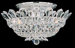 Schonbek - 5867H - Eight Light Semi-Flush Mount - Trilliane - Polished Stainless Steel