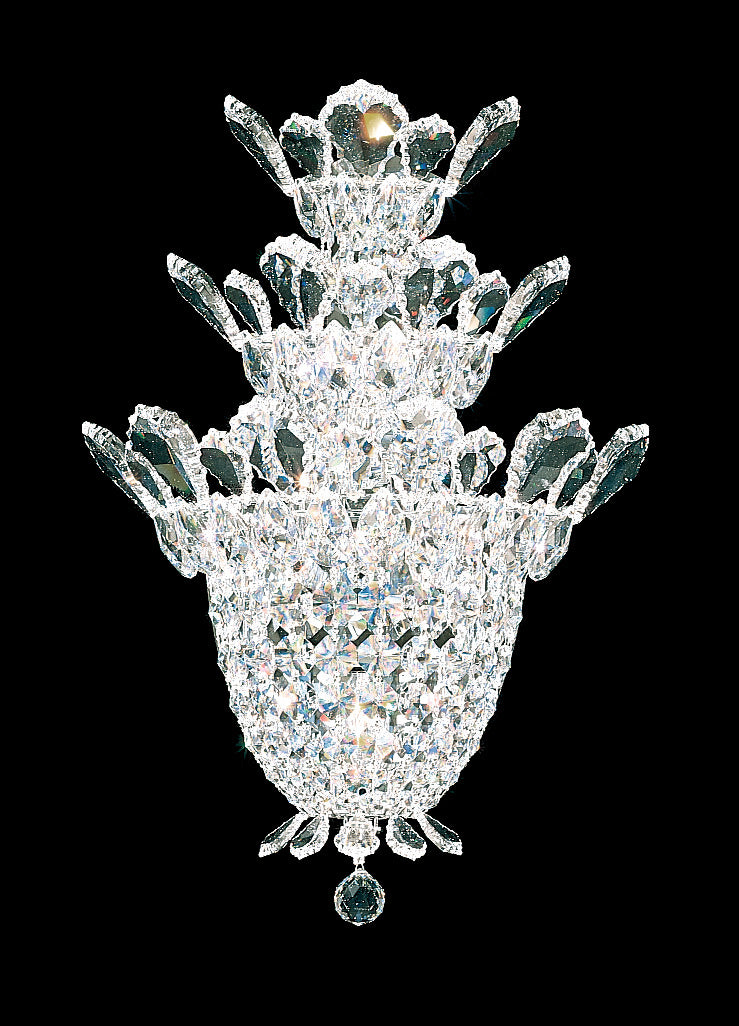 Schonbek - 5888H - Four Light Wall Sconce - Trilliane - Polished Stainless Steel