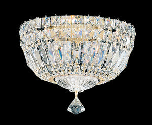Schonbek - 5891-40O - Four Light Semi-Flush Mount - Petit Crystal Deluxe - Polished Silver
