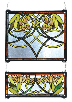 Meyda Tiffany - 27233 - Window - Waterlily - Craftsman Brown