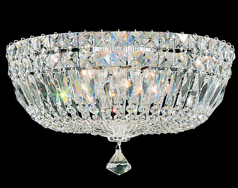 Schonbek - 5893-211R - Five Light Semi-Flush Mount - Petit Crystal Deluxe - Aurelia