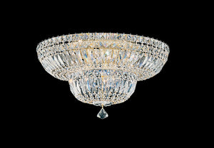 Schonbek - 5894-211R - Nine Light Semi-Flush Mount - Petit Crystal Deluxe - Aurelia