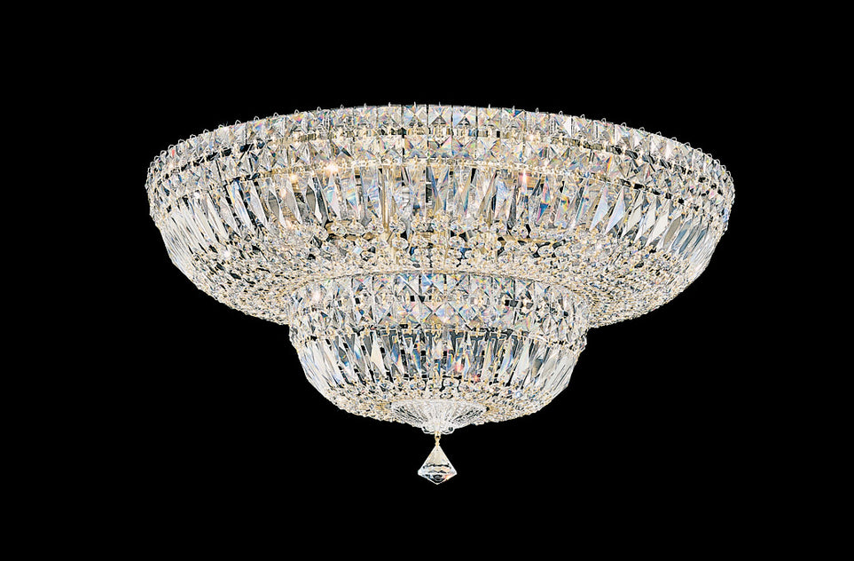 Schonbek - 5895-211O - 13 Light Semi-Flush Mount - Petit Crystal Deluxe - Aurelia