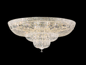 Schonbek - 5897-40O - 36 Light Semi-Flush Mount - Petit Crystal Deluxe - Polished Silver
