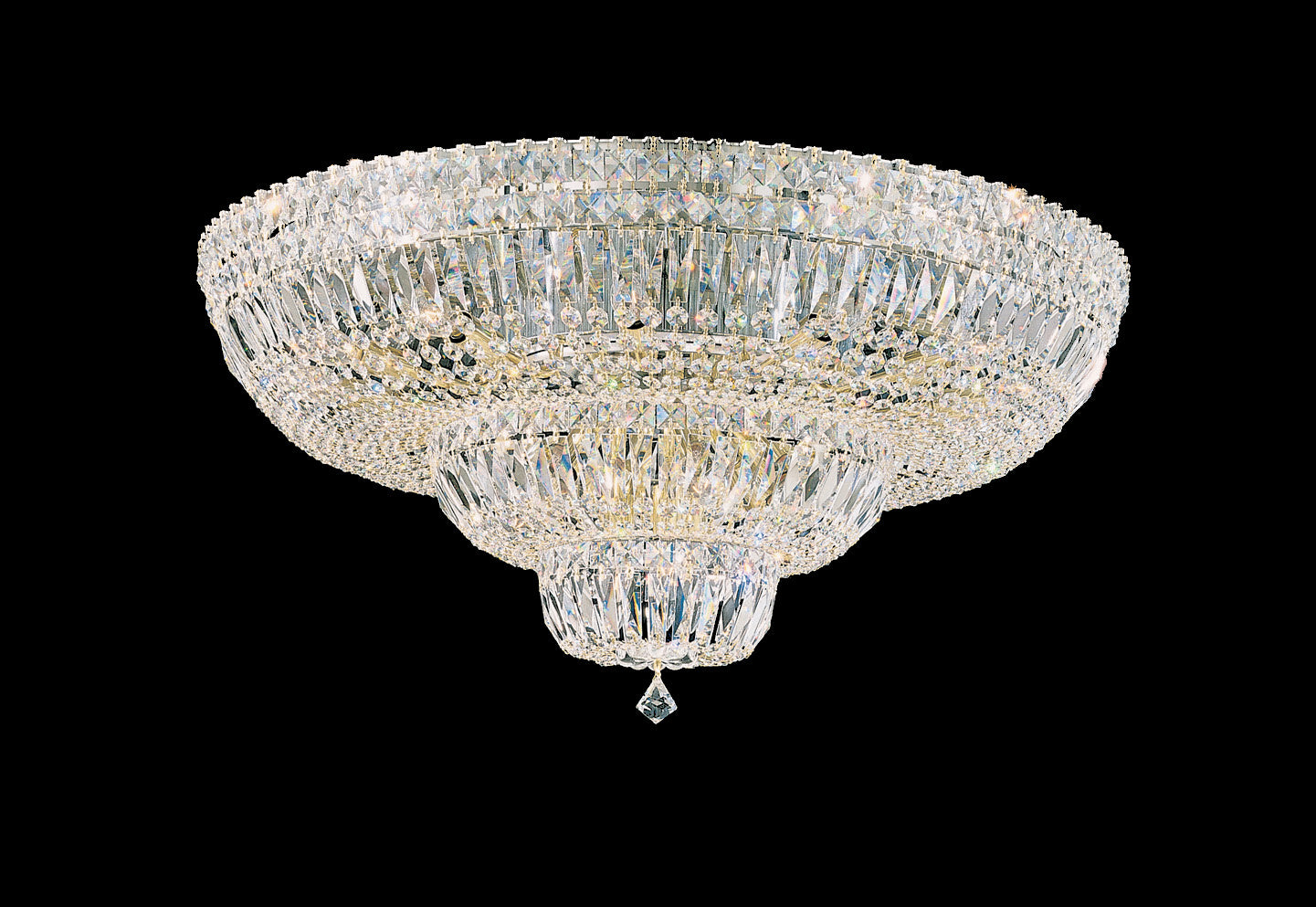 Schonbek - 5898-211O - 21 Light Semi-Flush Mount - Petit Crystal Deluxe - Aurelia