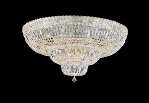 Schonbek - 5898-40R - 21 Light Semi-Flush Mount - Petit Crystal Deluxe - Polished Silver