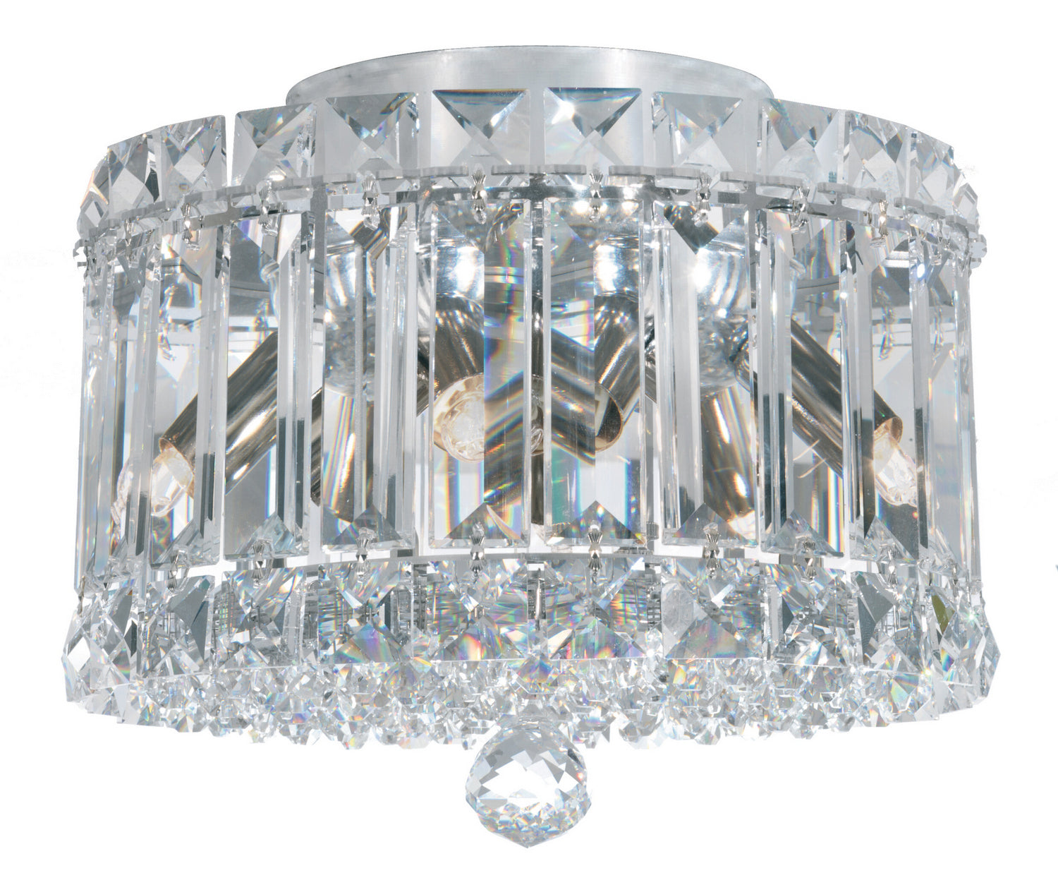 Schonbek - 6690O - Four Light Flush Mount - Plaza - Polished Stainless Steel