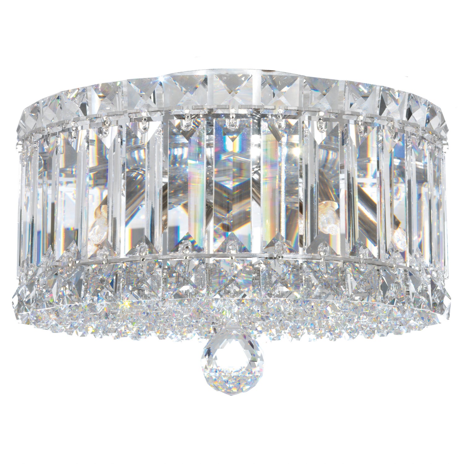 Schonbek - 6692R - Four Light Flush Mount - Plaza - Polished Stainless Steel