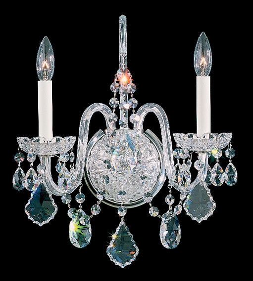 Schonbek - 6807-40H - Two Light Wall Sconce - Olde World - Polished Silver