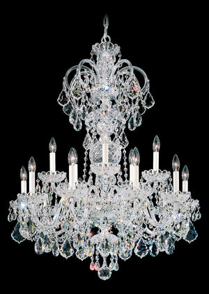Schonbek - 6814-40H - 15 Light Chandelier - Olde World - Polished Silver