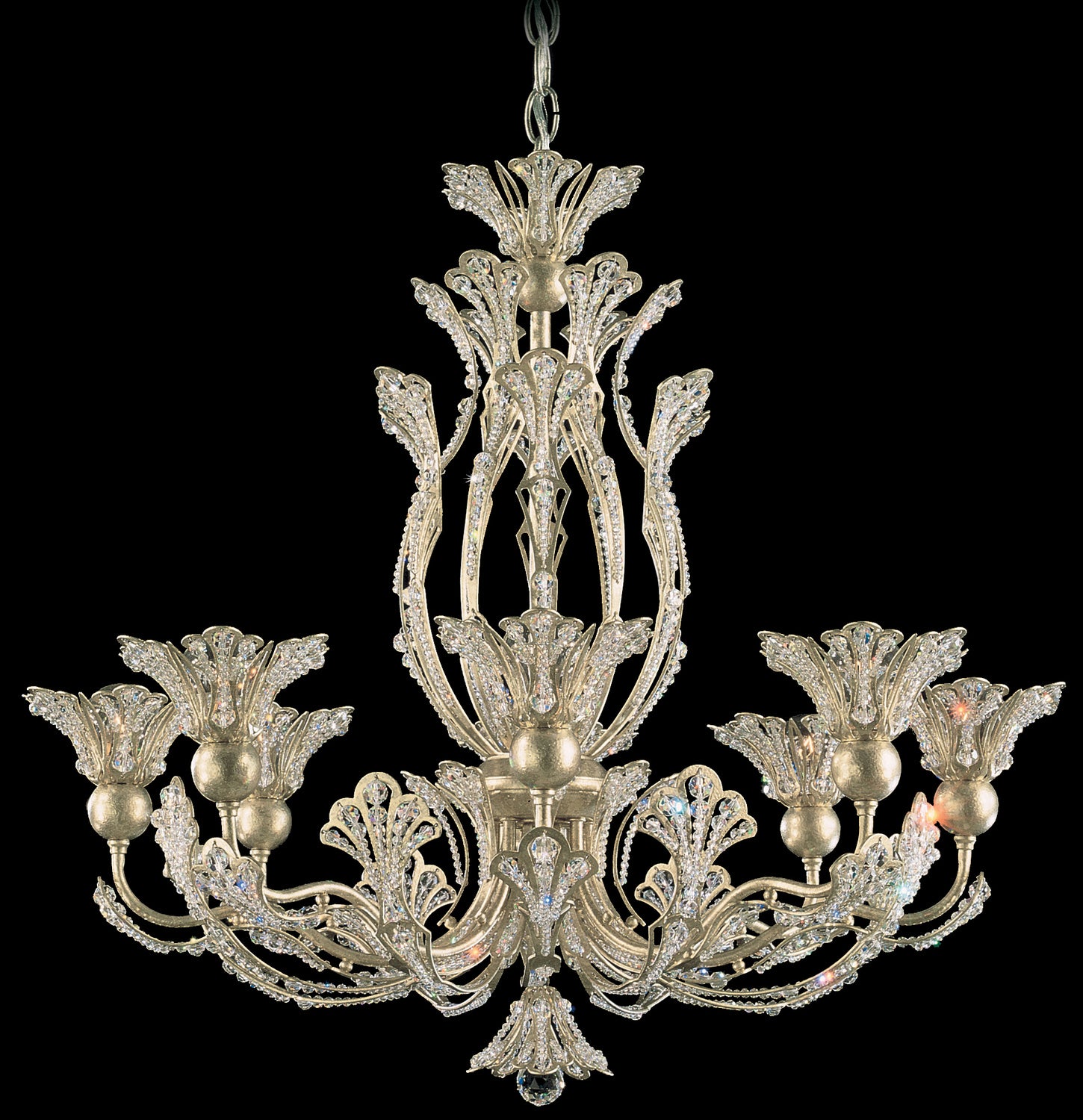 Schonbek - 7863-22R - Eight Light Chandelier - Rivendell - Heirloom Gold