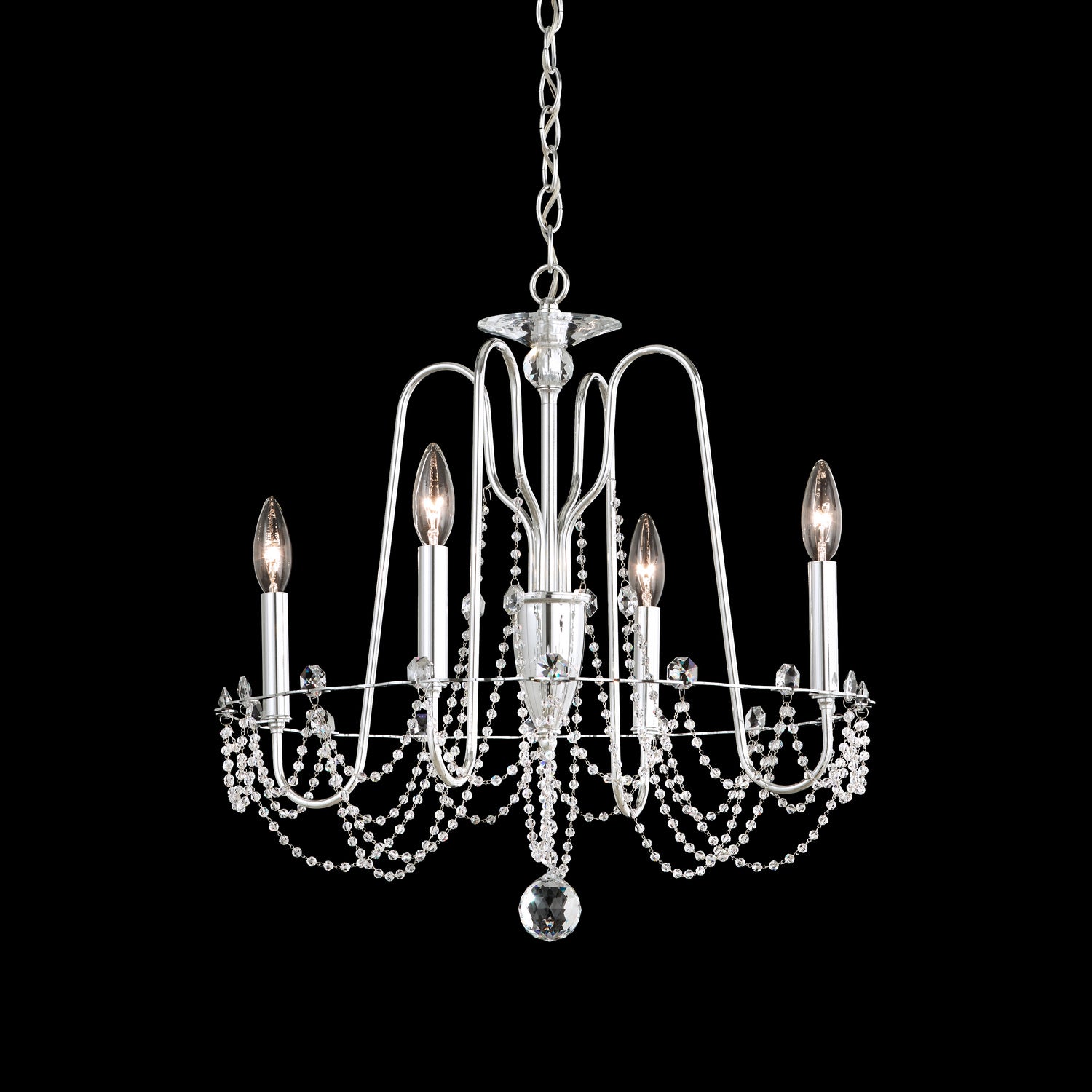 Schonbek - AR1004N-40O - Four Light Chandelier - Esmery - Polished Silver