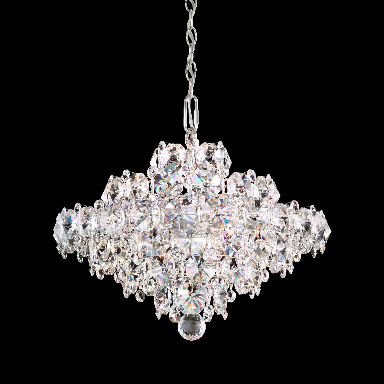 Schonbek - BN1016N-401R - Eight Light Pendant - Baronet - Polished Stainless Steel