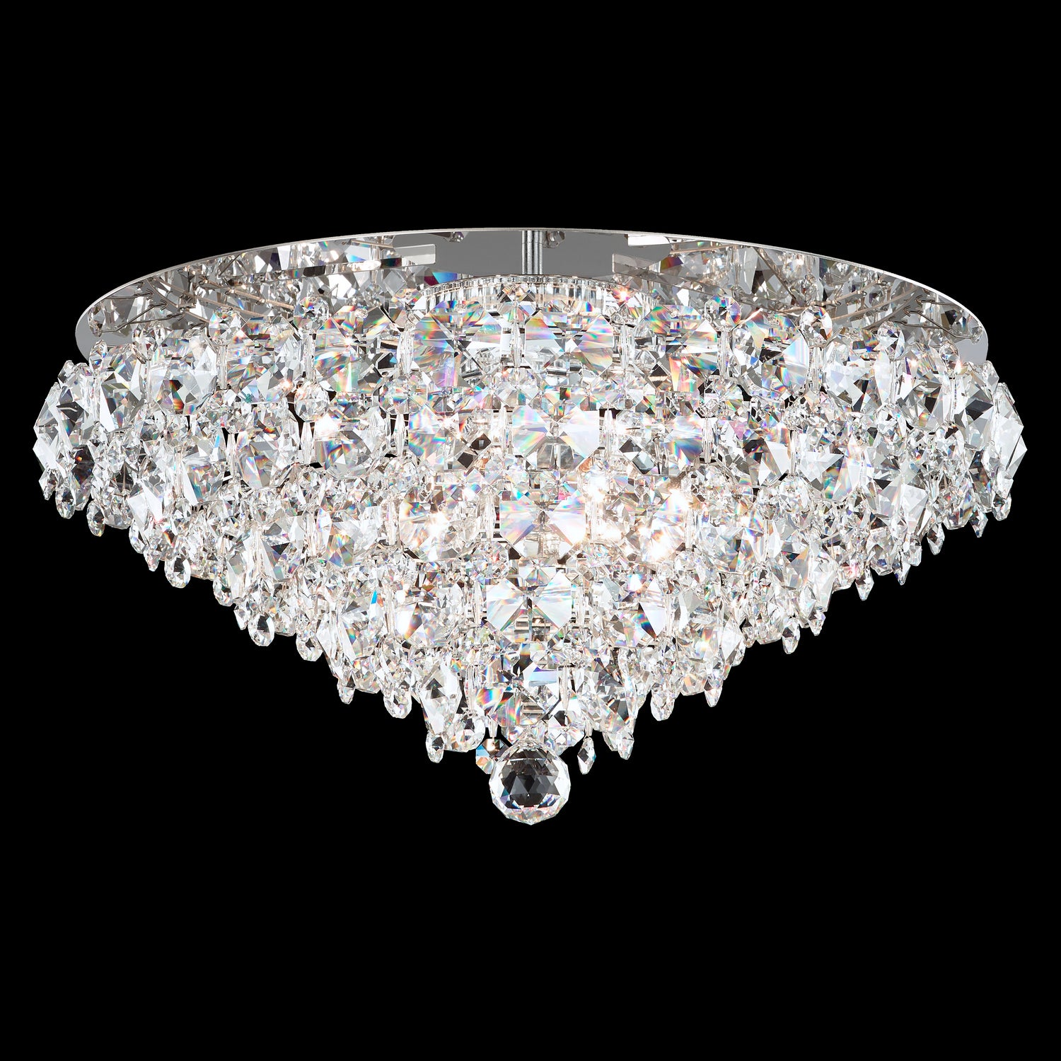 Schonbek - BN1424N-401R - Six Light Flush Mount - Baronet - Polished Stainless Steel