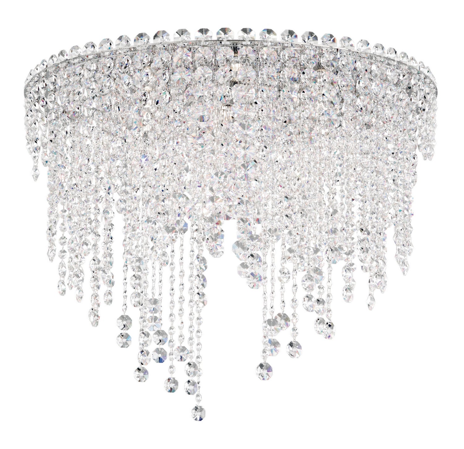 Schonbek - CH2401N-401R - Six Light Semi-Flush Mount - Chantant - Polished Stainless Steel