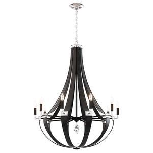 Schonbek - CY1010N-LB1R - Ten Light Chandelier - Crystal Empire - Black