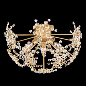 Schonbek - DN1218N-22R - Three Light Flush Mount - Esteracae - Heirloom Gold