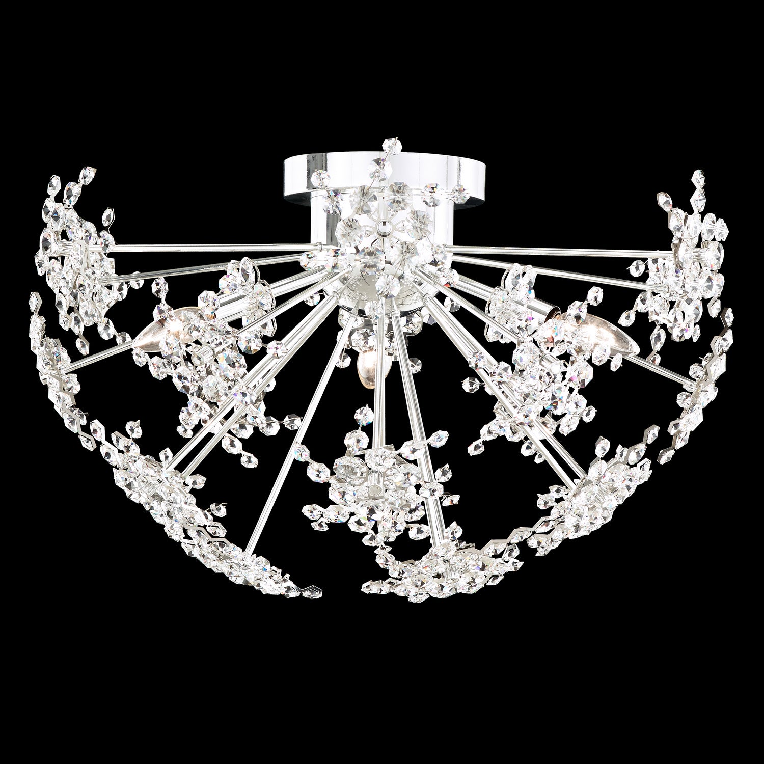 Schonbek - DN1224N-55R - Three Light Flush Mount - Esteracae - Jet Black