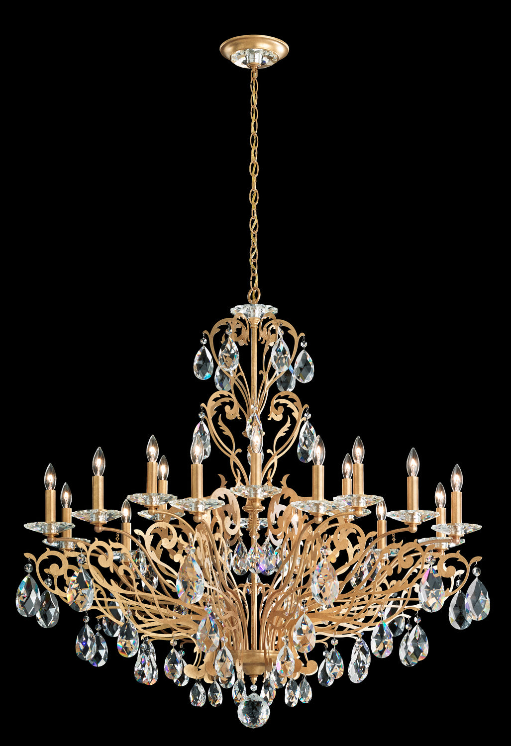 Schonbek - FE7018N-22H - 18 Light Chandelier - Filigrae - Heirloom Gold