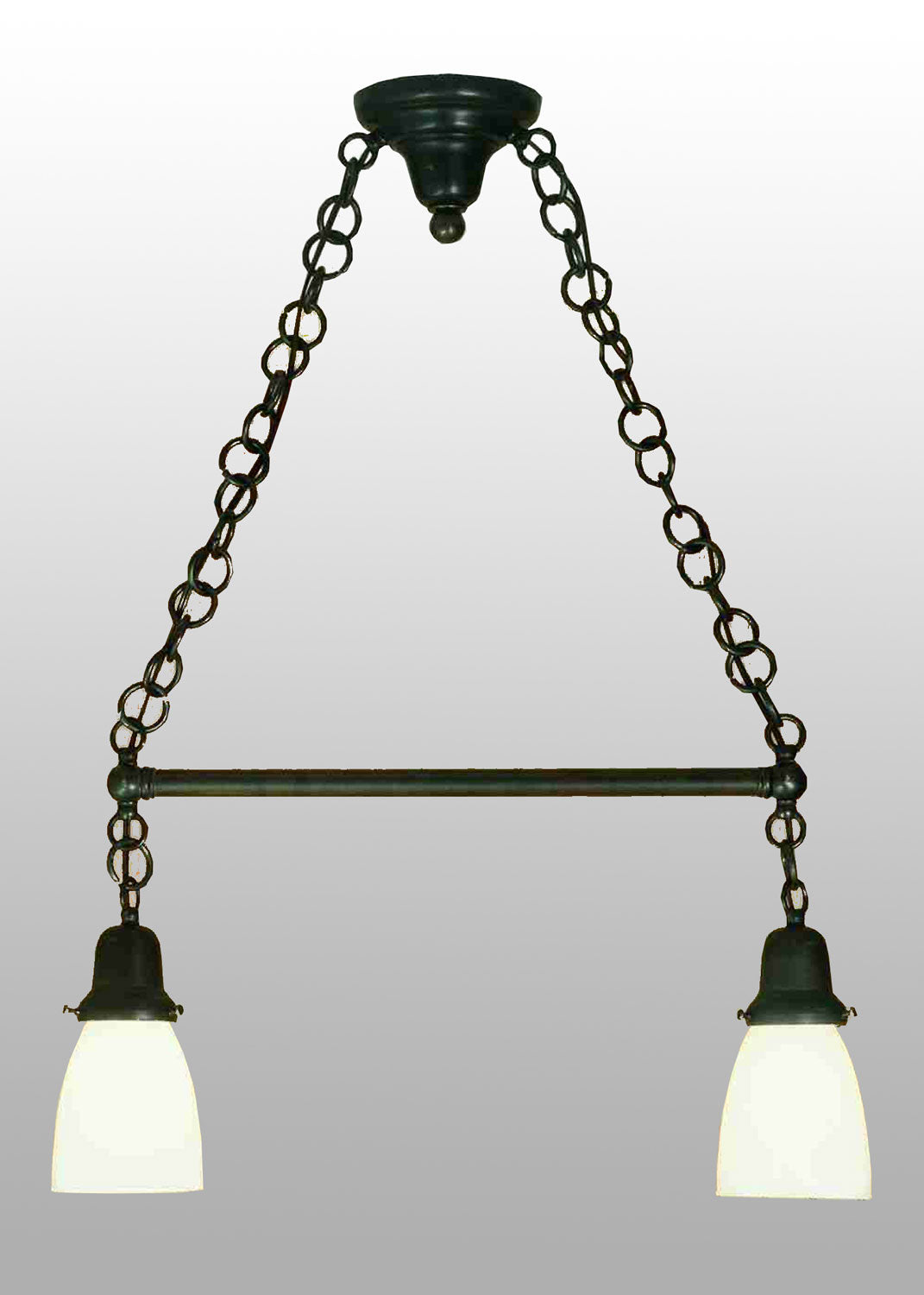 Meyda Tiffany - 56601 - Two Light Island Pendant - Revival Oyster Bay - Craftsman