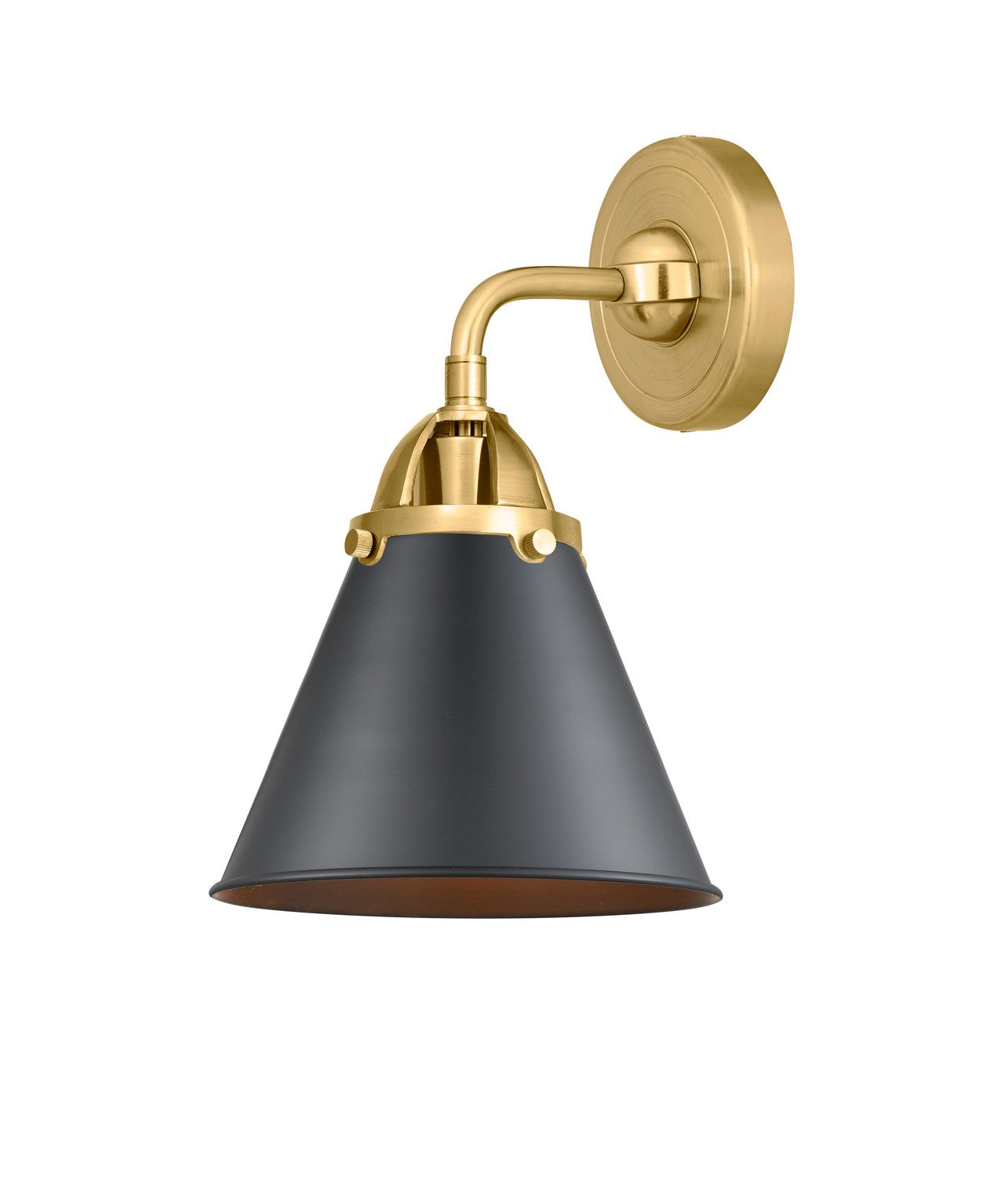 Innovations - 288-1W-SG-M13-BK - One Light Wall Sconce - Nouveau 2 - Satin Gold