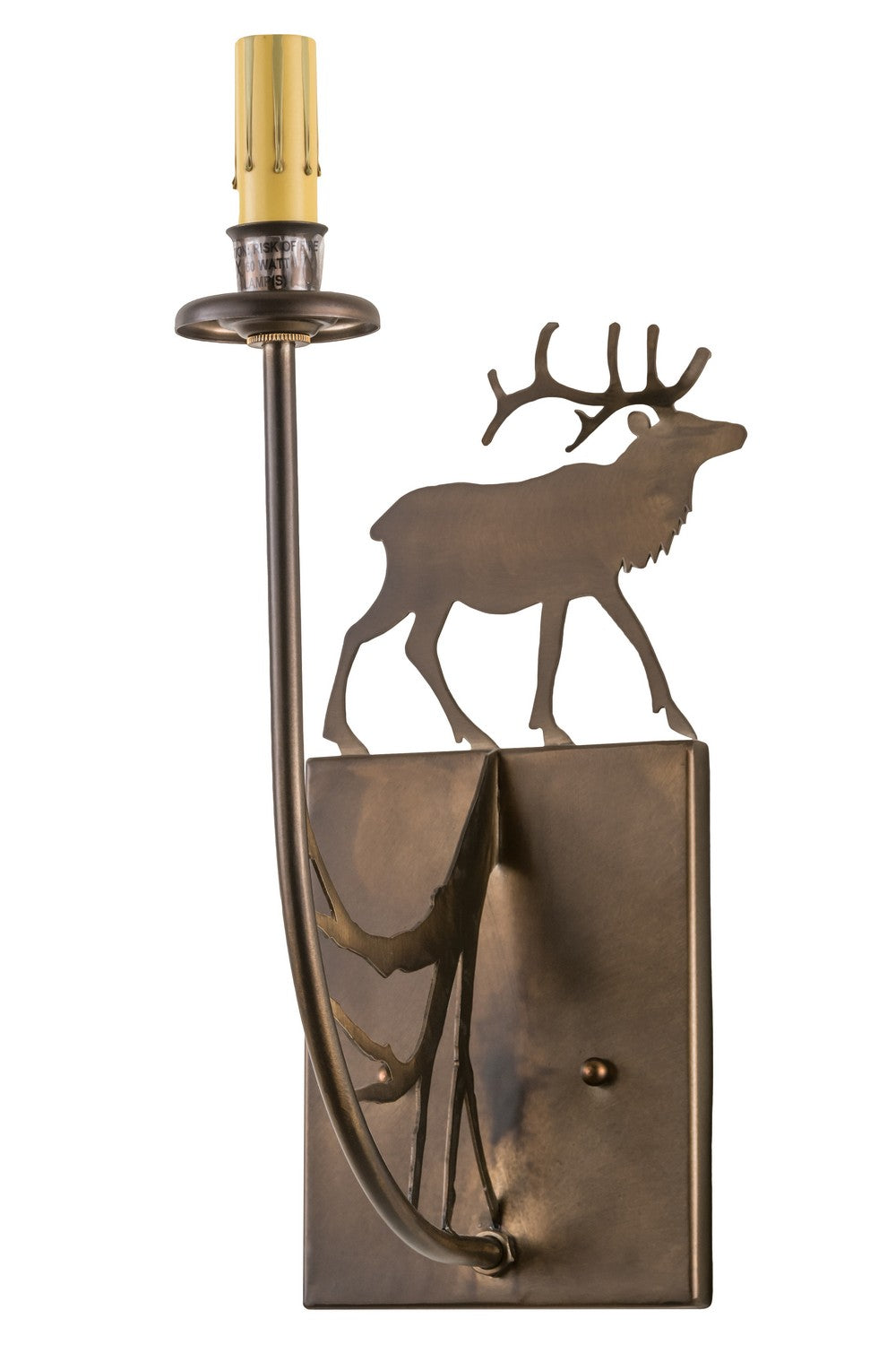 Meyda Tiffany - 47762 - One Light Wall Sconce - Lone Elk - Antique Copper