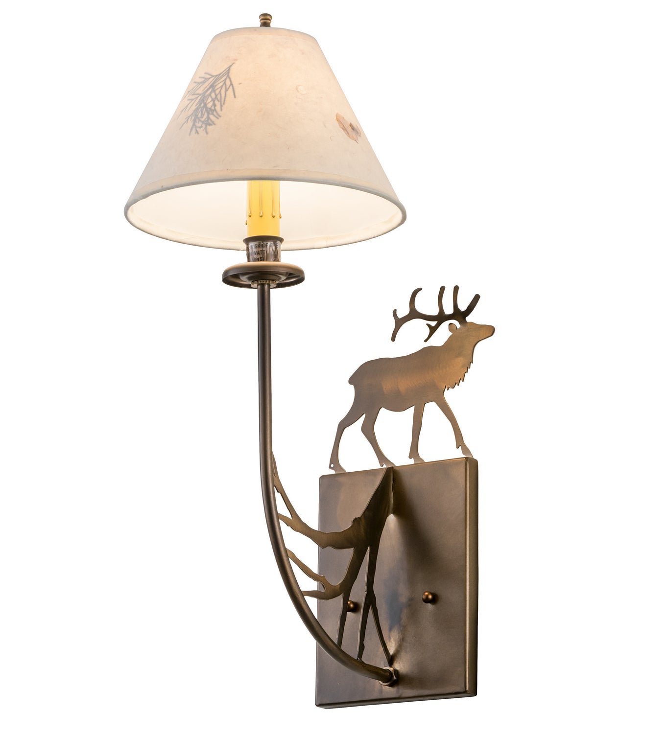 Meyda Tiffany - 47762 - One Light Wall Sconce - Lone Elk - Antique Copper