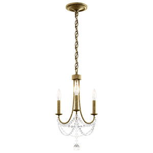 Schonbek - RJ1003N-22O - Three Light Chandelier - Verdana - Heirloom Gold