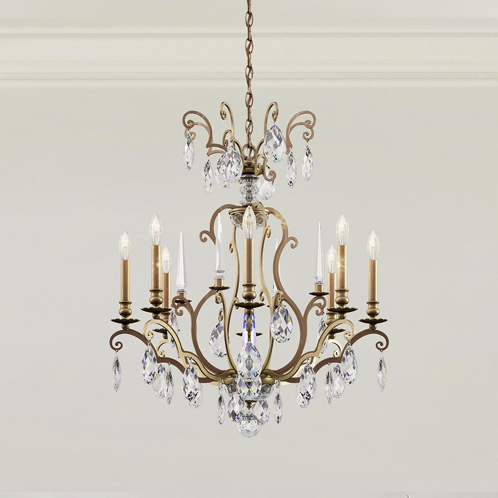 Schonbek - RN3871N-22H - Eight Light Chandelier - Renaissance Nouveau - Heirloom Gold