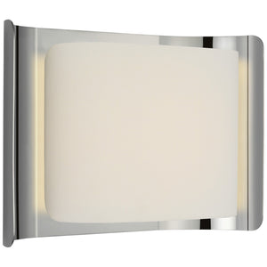 Visual Comfort Signature - WS 2071PN/L - LED Wall Sconce - Penumbra - Polished Nickel and Linen