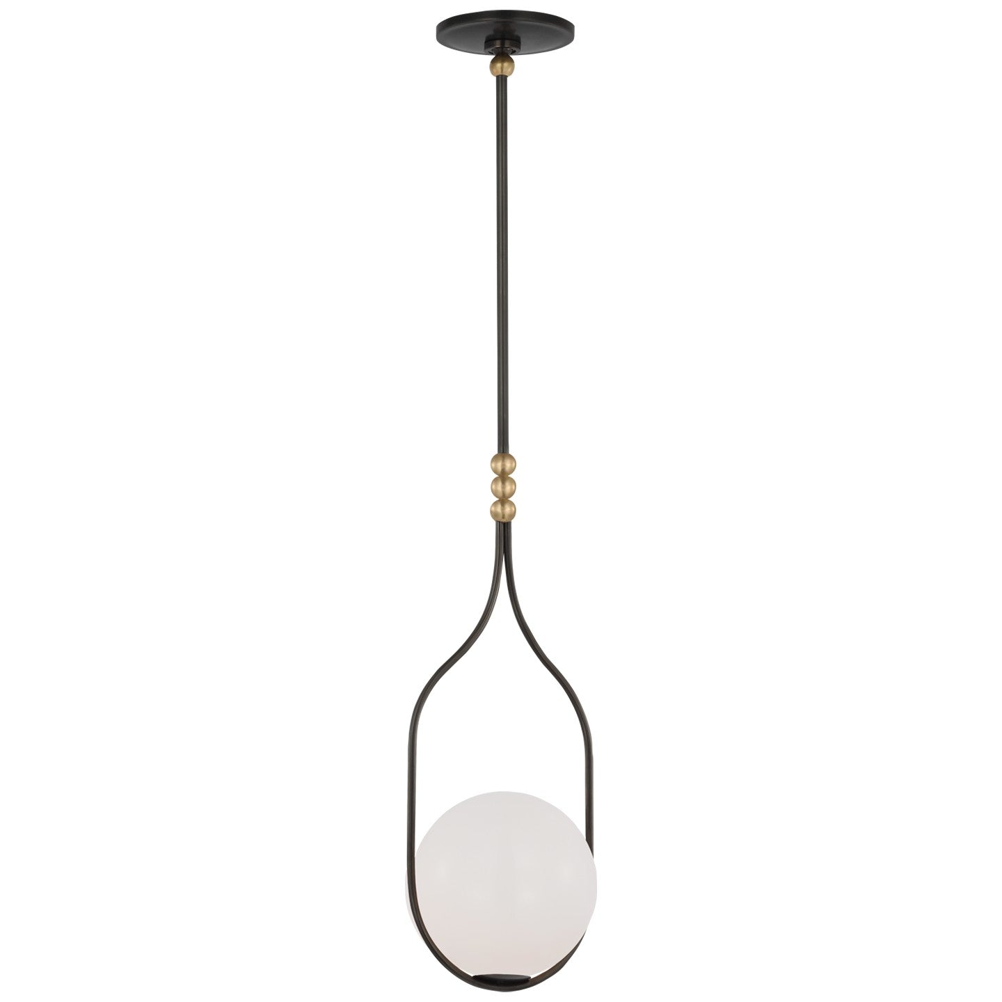 Visual Comfort Signature - WS 5020BZ/HAB-WG - LED Pendant - Jodo - Bronze and Brass