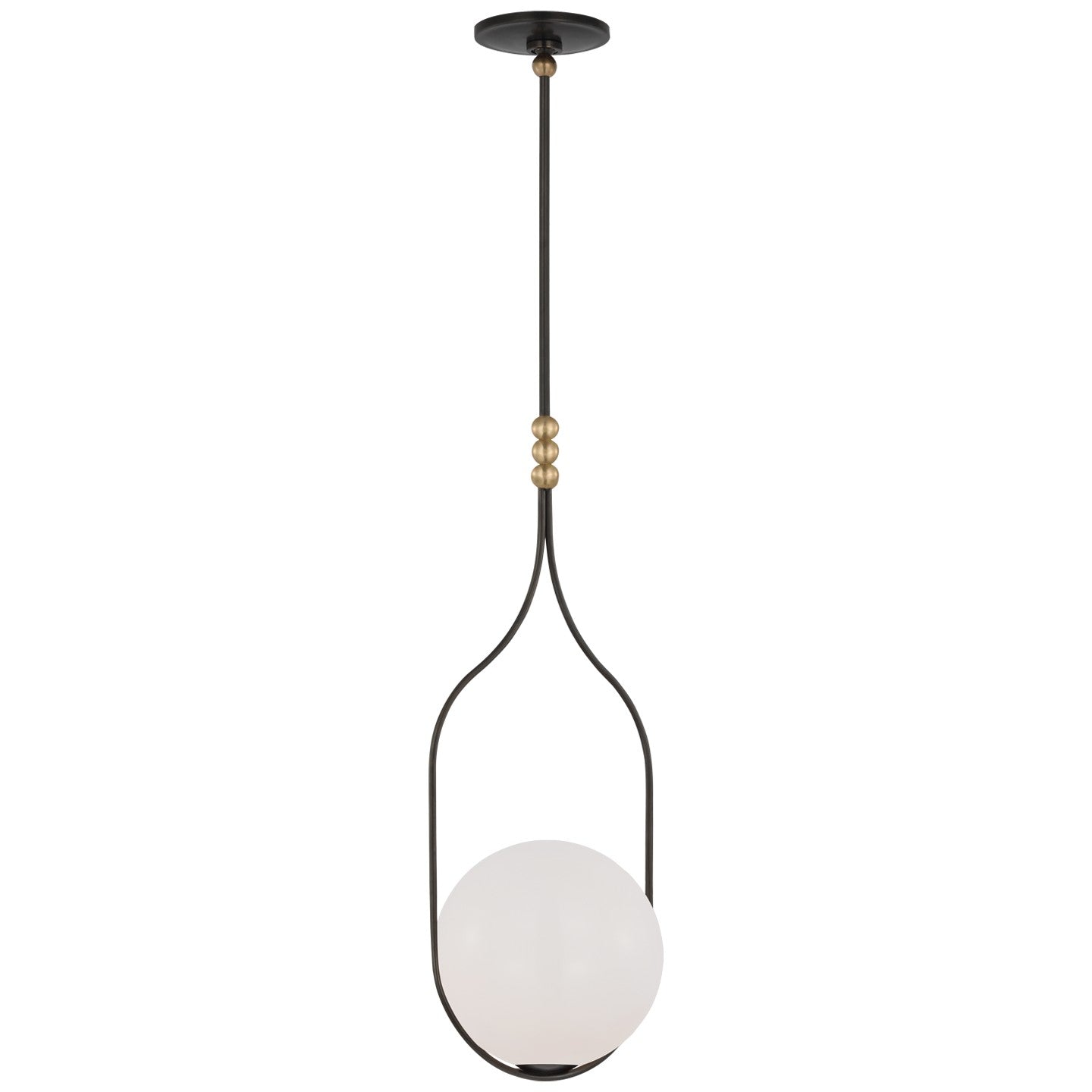 Visual Comfort Signature - WS 5021BZ/HAB-WG - LED Pendant - Jodo - Bronze and Brass