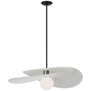 Visual Comfort Signature - WS 5050BZ/WHT-WG - LED Pendant - Mahalo - Bronze and Matte White